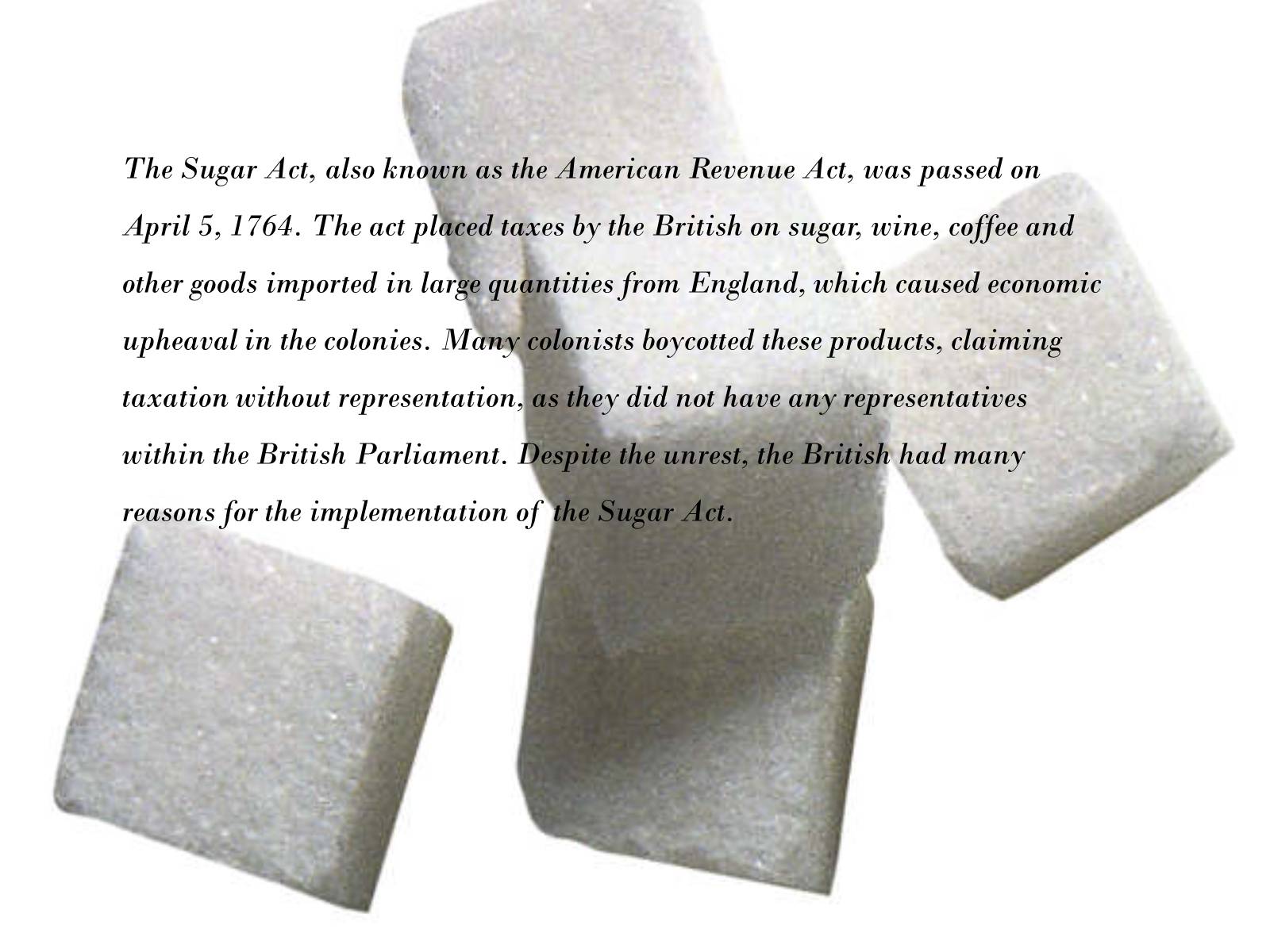 Презентація на тему «The Sugar Act in 1764» - Слайд #2