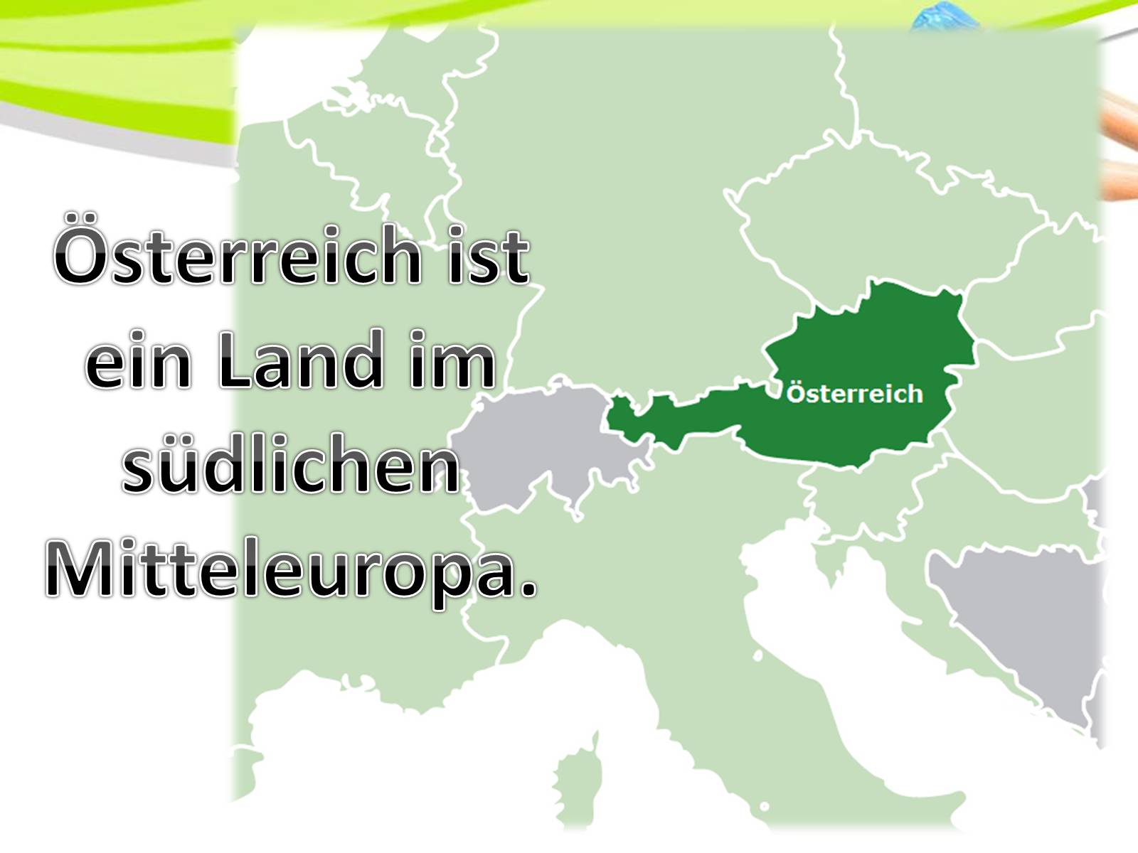 Презентація на тему «Geographische Lage Osterreich» - Слайд #2