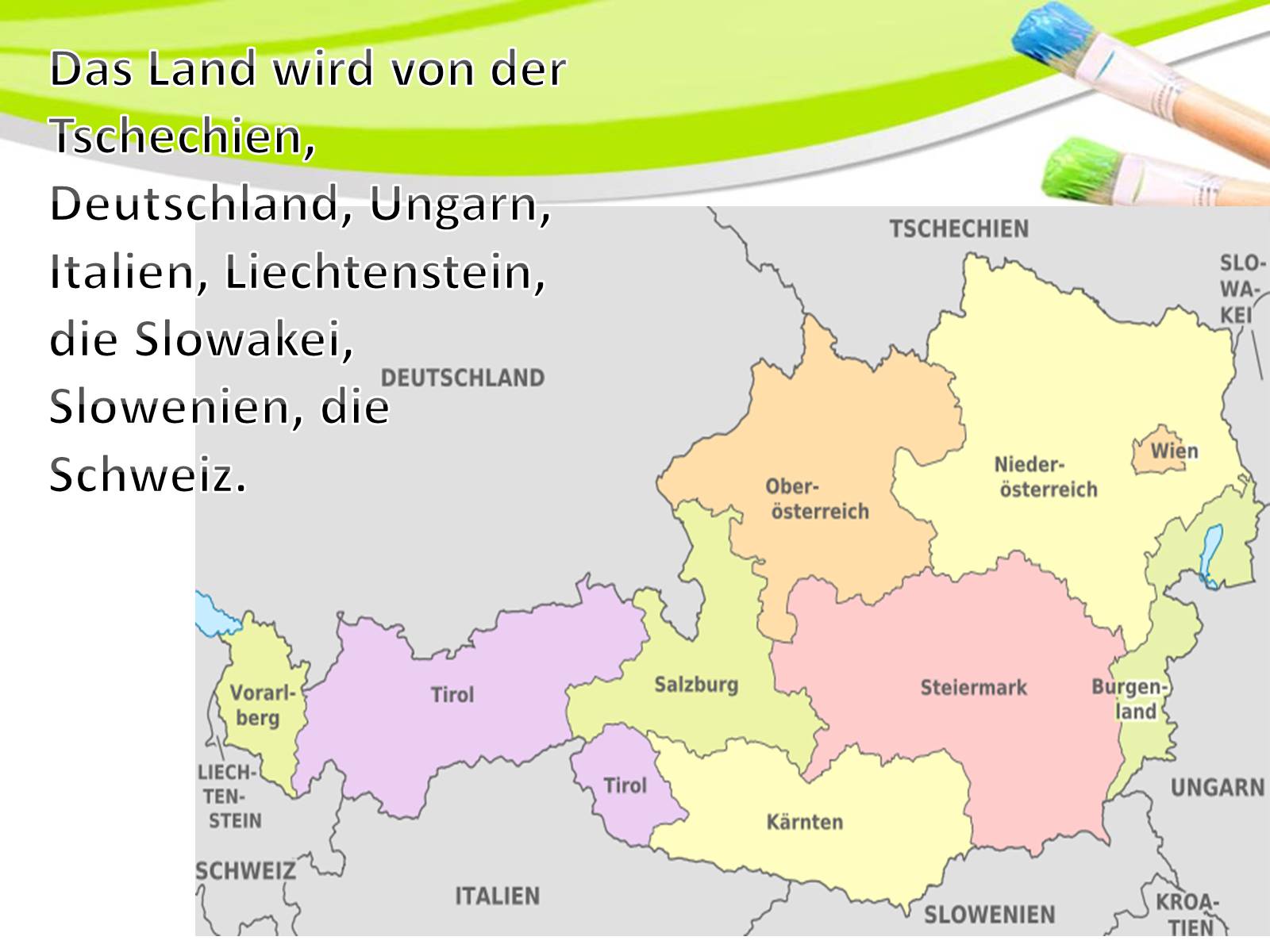 Презентація на тему «Geographische Lage Osterreich» - Слайд #7