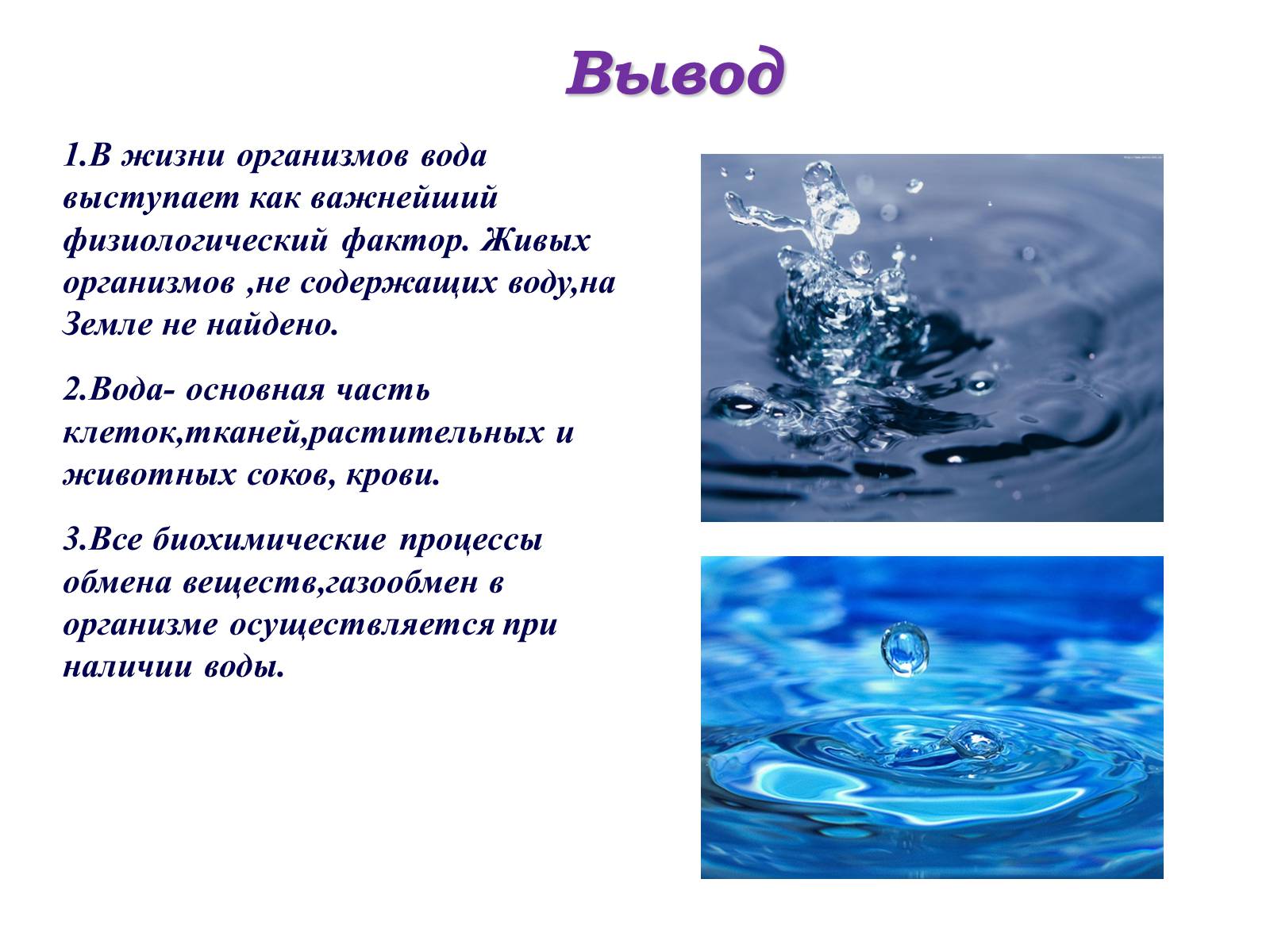 Презентація на тему «Вода для жизни!» (варіант 2) - Слайд #7