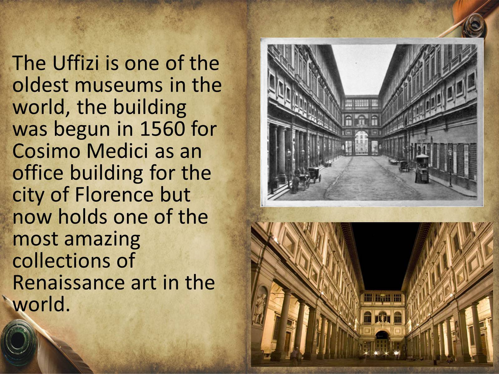 Презентація на тему «The Uffizi» - Слайд #4