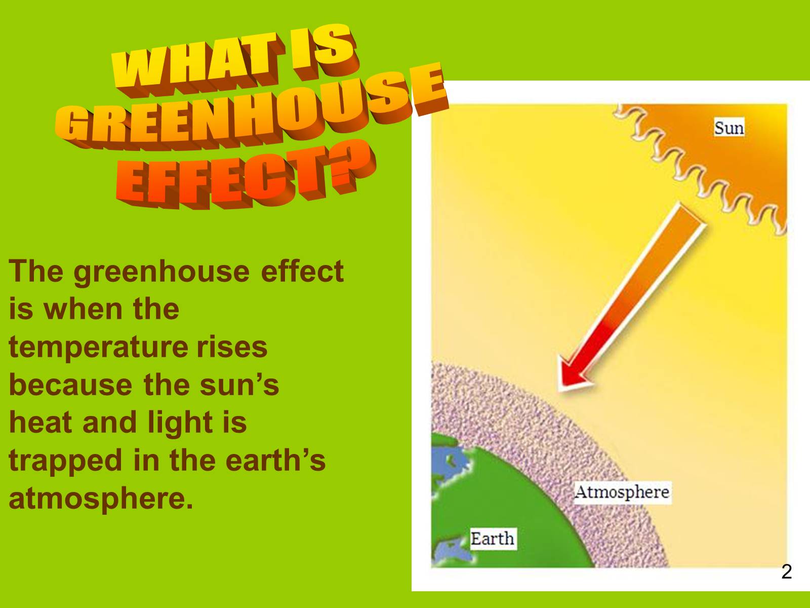 Презентація на тему «Greenhouse effect» - Слайд #2