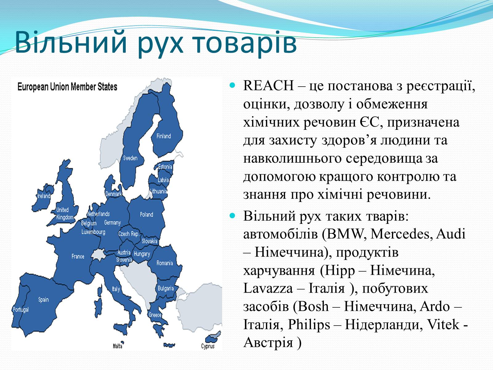 Презентація на тему «Зона вільної торгівлі у Євросоюзі» - Слайд #12