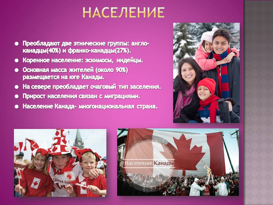 Народы населяющие страну их основные занятия канада. Канада особенности страны. Канада презентация. Презентация на тему Канада. Население Канады.