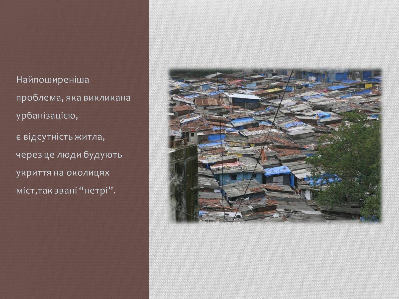 Презентація на тему «Урбанізація та її наслідки» (варіант 1) - Слайд #5