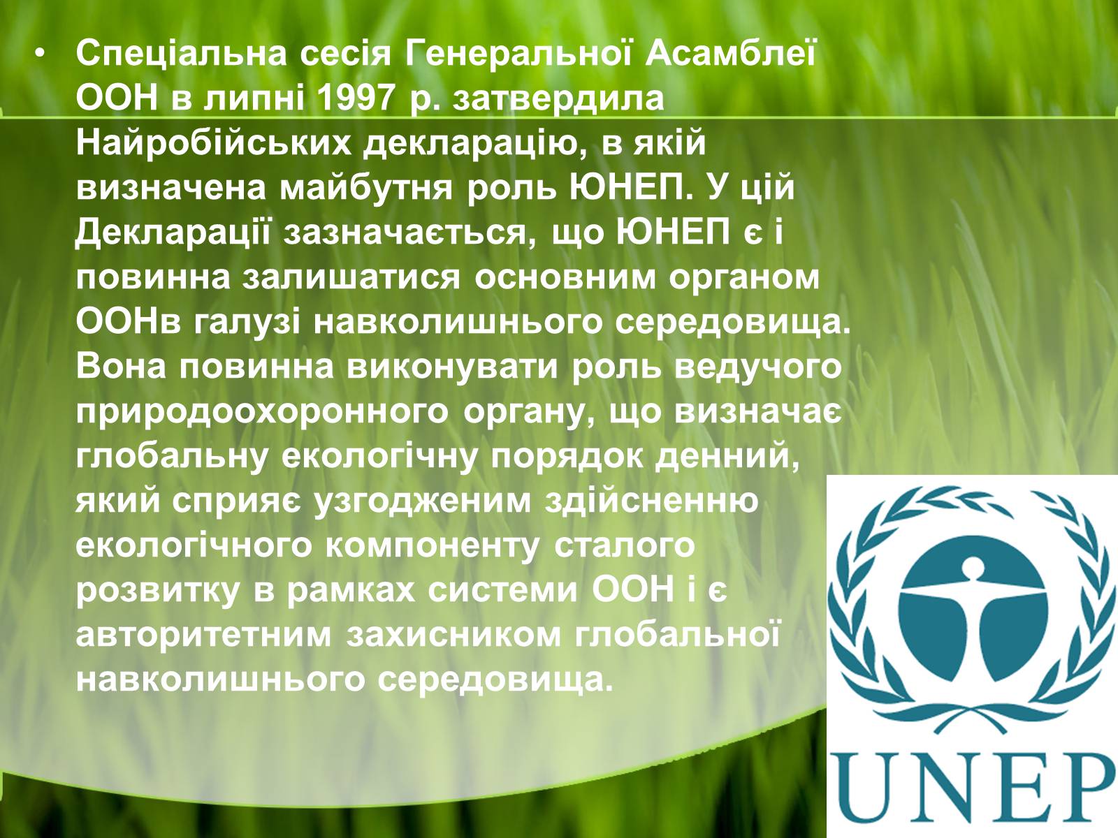 Презентація на тему «Міжнародні організації та охорона навколишнього середовища» - Слайд #12