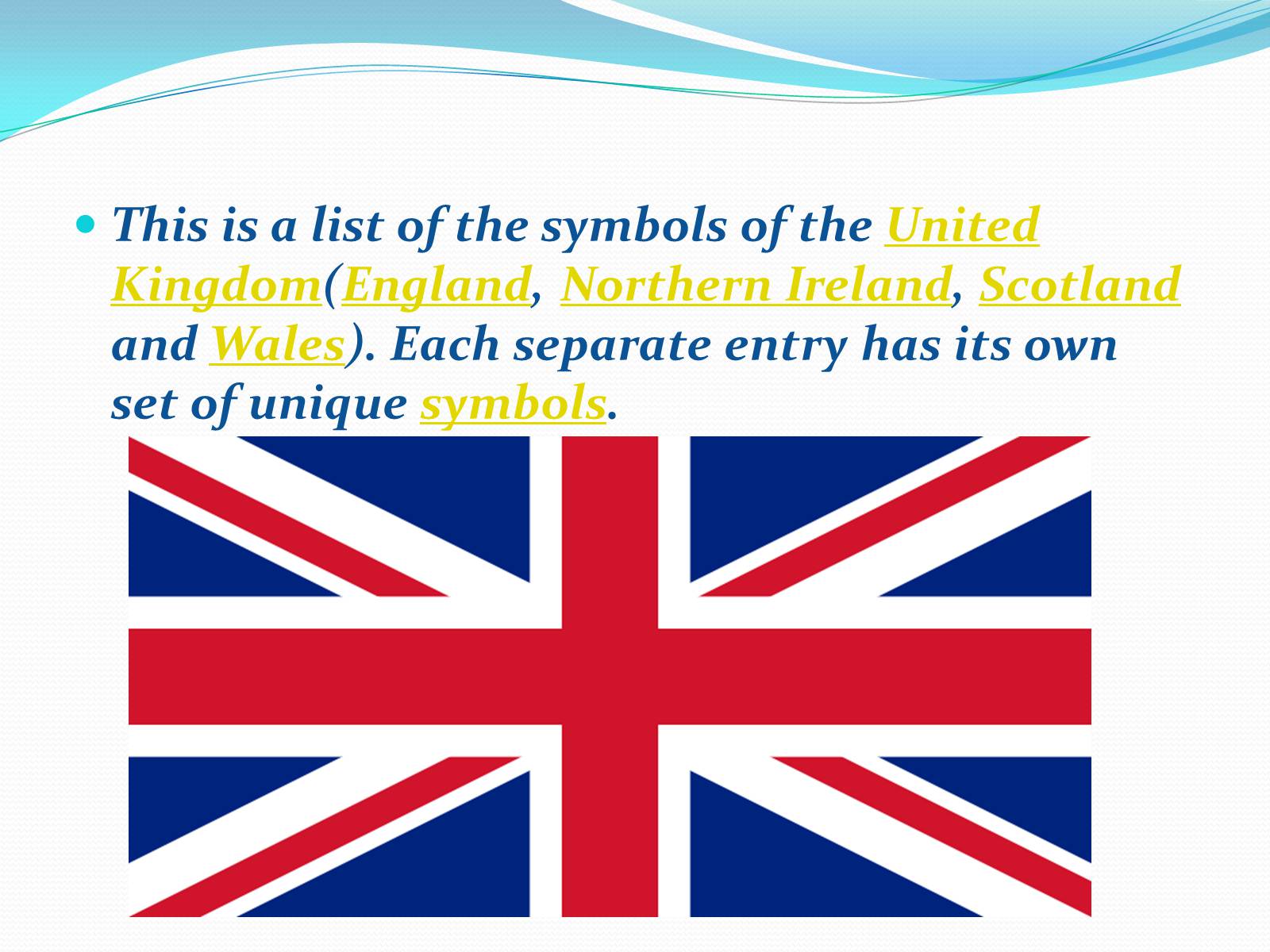 Презентація на тему «The Symbols of the United Kingdom» - Слайд #2