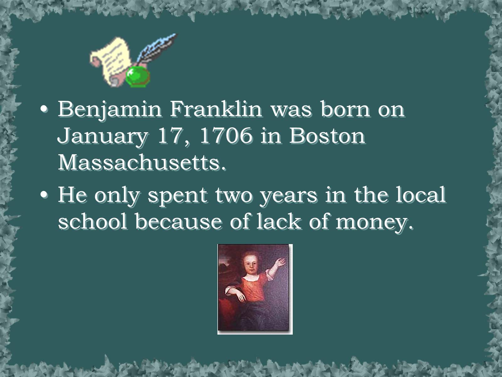 Презентація на тему «Benjamin Franklin» (варіант 3) - Слайд #3