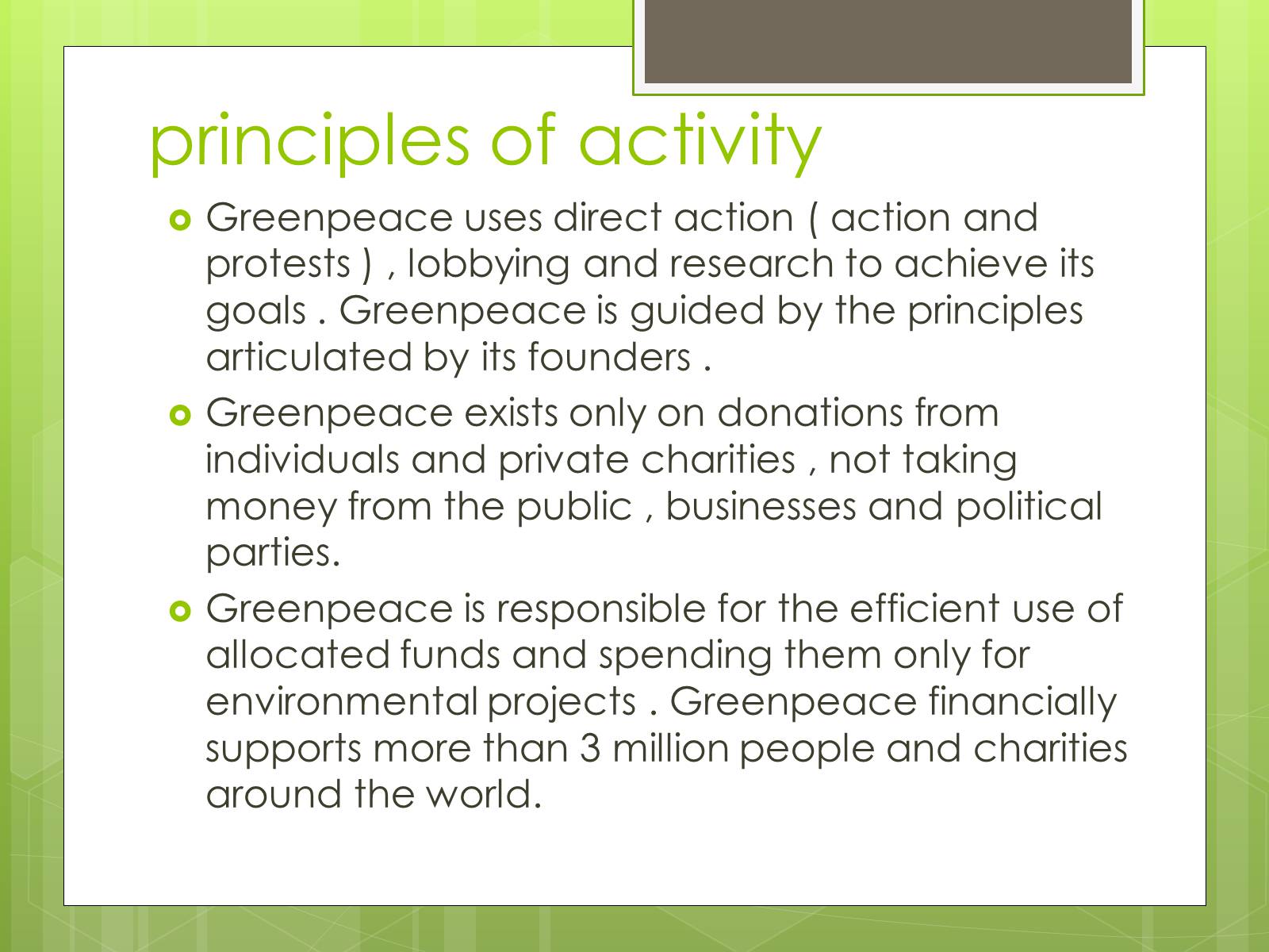 Презентація на тему «Greenpeace» (варіант 3) - Слайд #10
