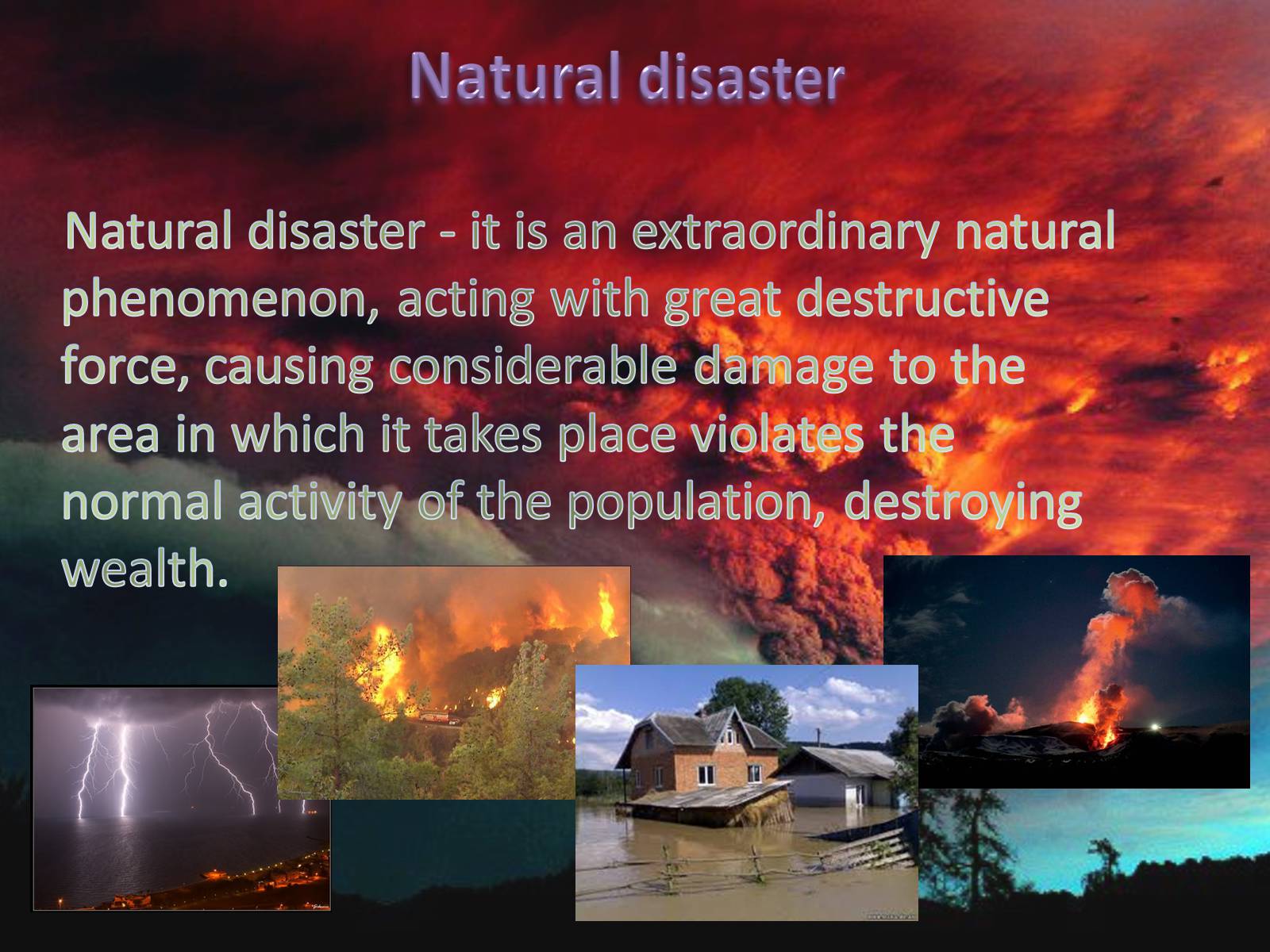 Natural disasters презентация