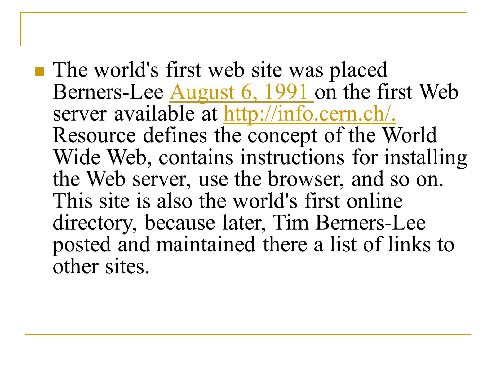 Презентація на тему «World Wide Web» - Слайд #6