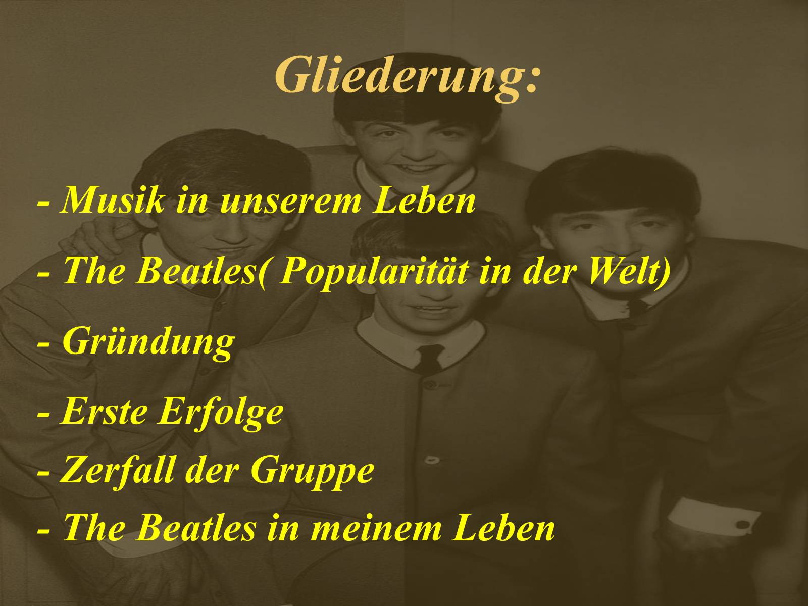 Презентація на тему «The Beatles - Meine Lieblingsband» - Слайд #2