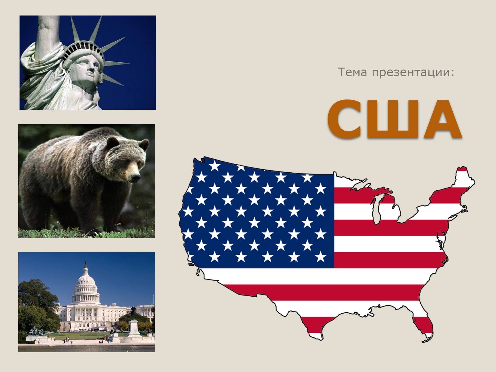 Презентація на тему «США» (варіант 17) - Слайд #1