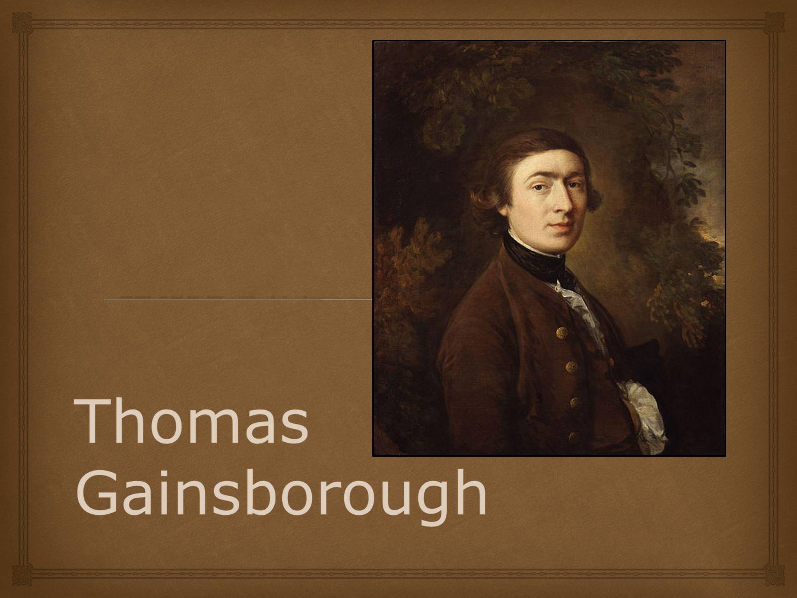 Презентація на тему «Thomas Gainsborough» (варіант 2) - Слайд #1