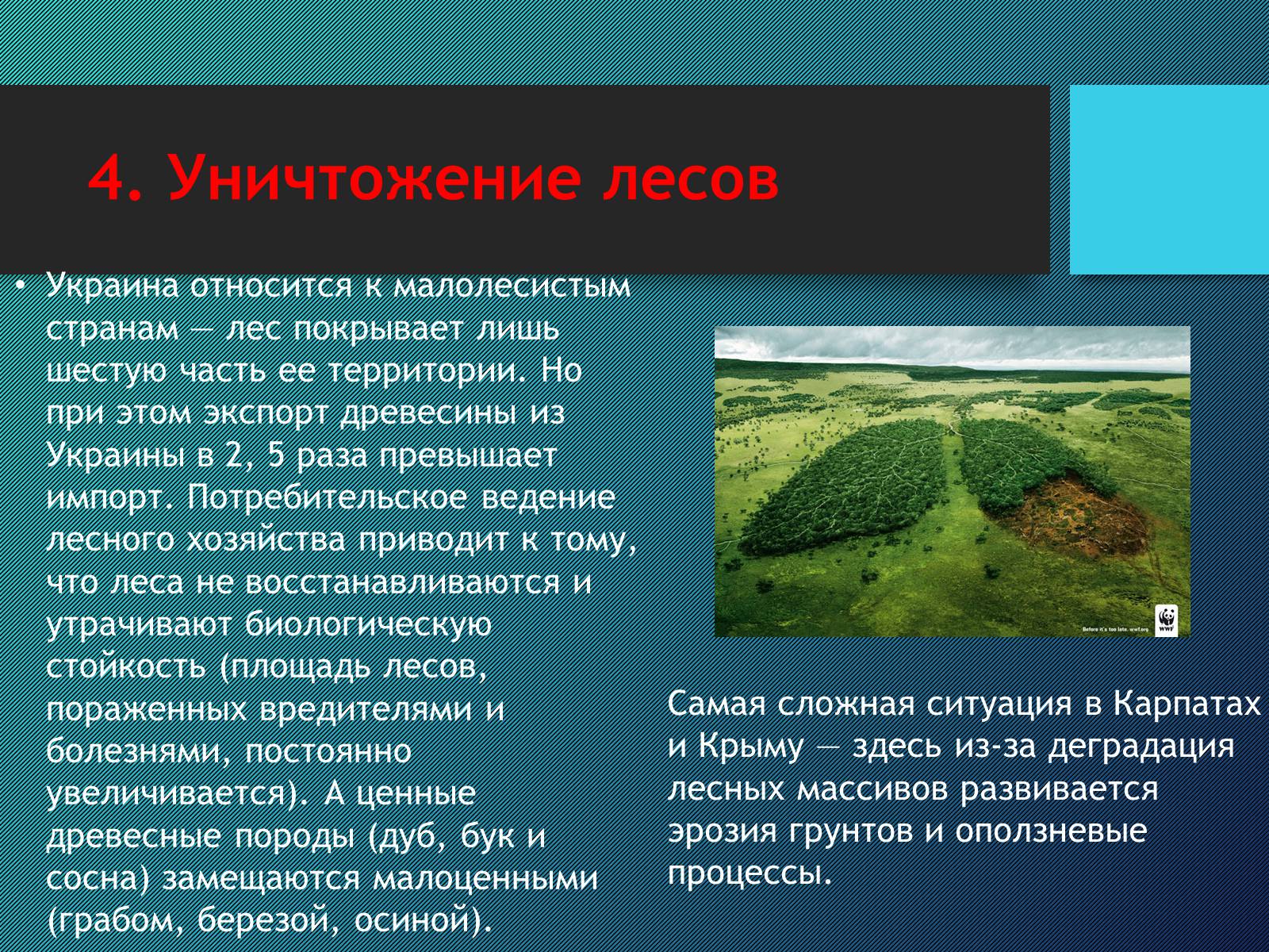 Презентація на тему «Пять главных экологических проблем Украины» - Слайд #5