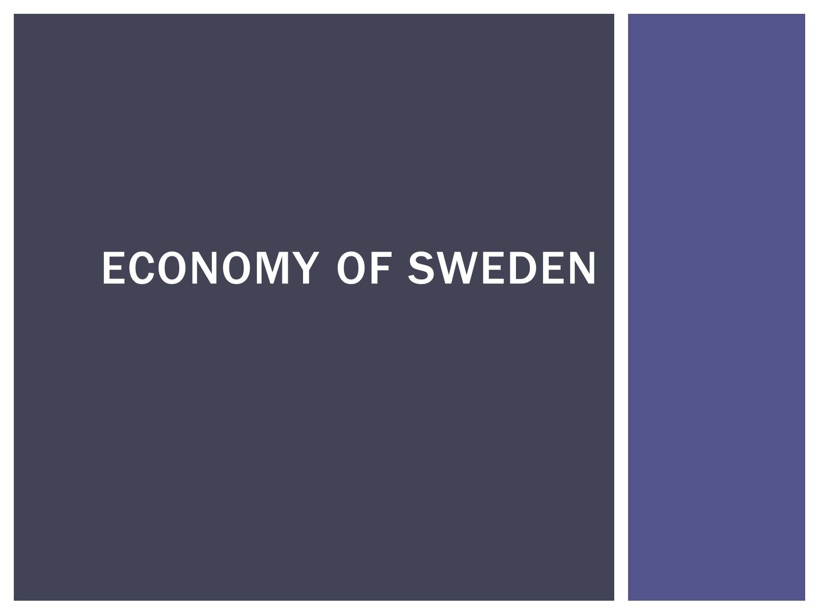 Презентація на тему «Еconomy of Sweden» - Слайд #1