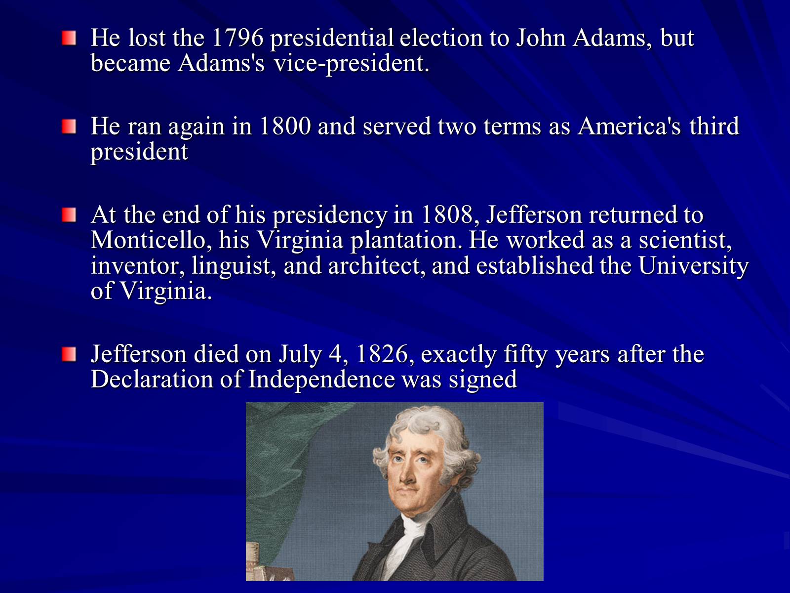 Презентація на тему «Thomas Jefferson» (варіант 1) - Слайд #4