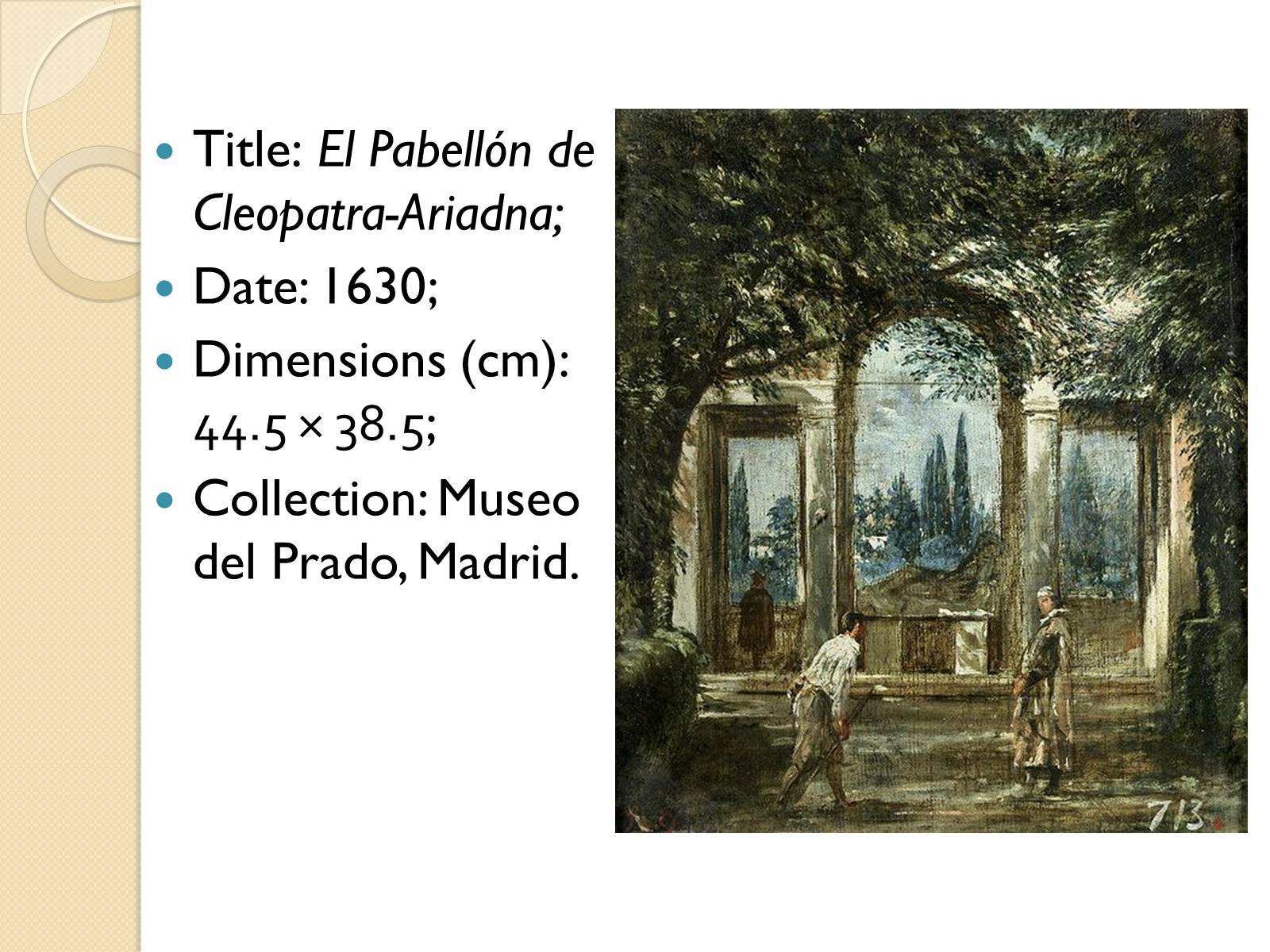 Презентація на тему «Diego Rodriguez de Silva y Velazquez» - Слайд #9