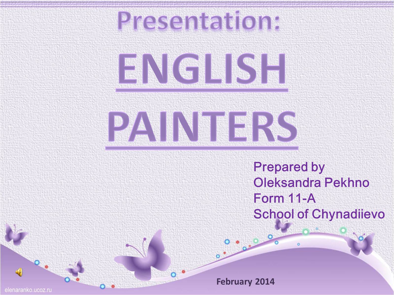 Презентація на тему «English painters» (варіант 2) - Слайд #1