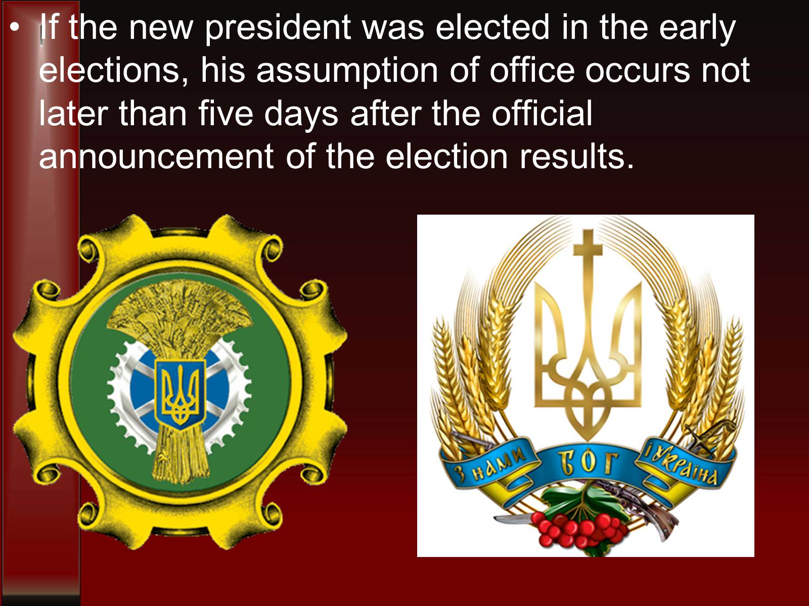 Презентація на тему «The election of the President of Ukraine» - Слайд #8