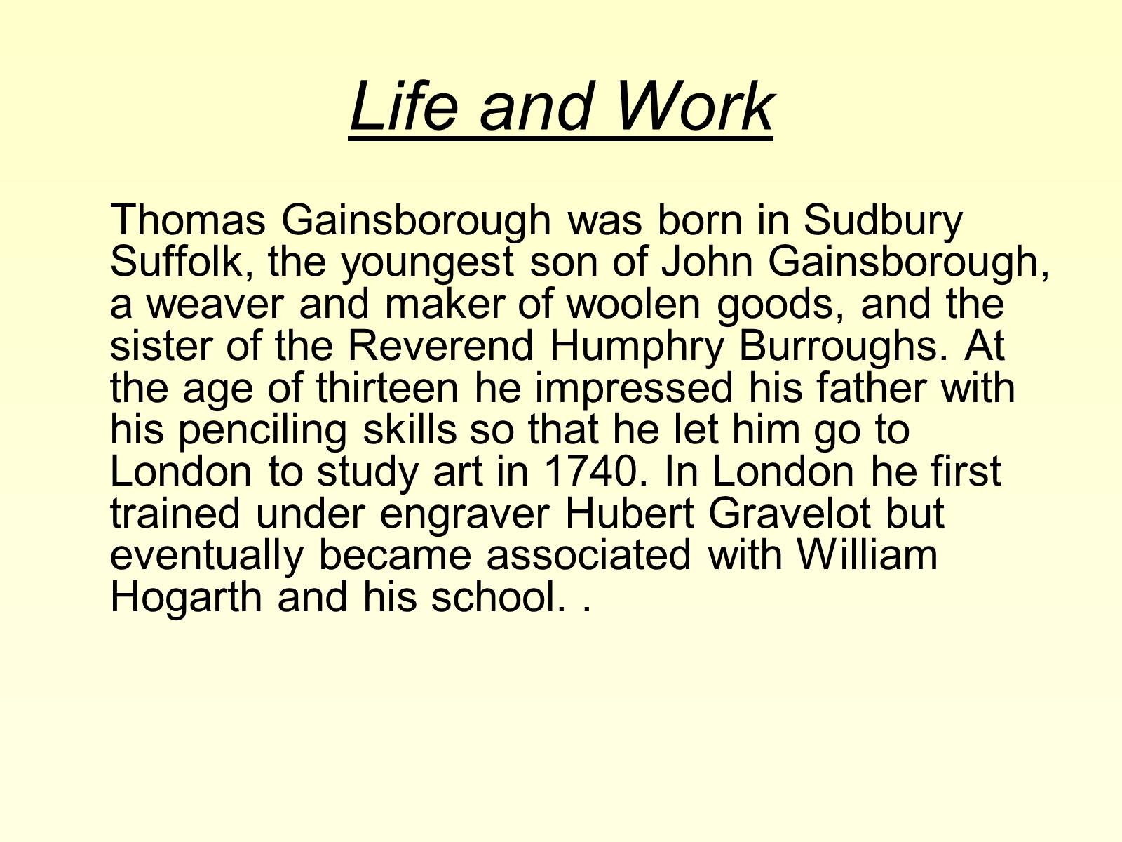 Презентація на тему «Thomas Gainsborough» (варіант 3) - Слайд #3
