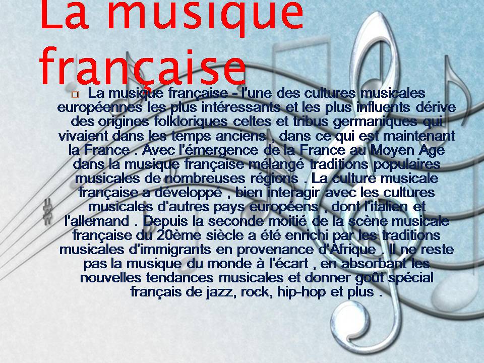 Презентація на тему «Chanteus francais» - Слайд #2