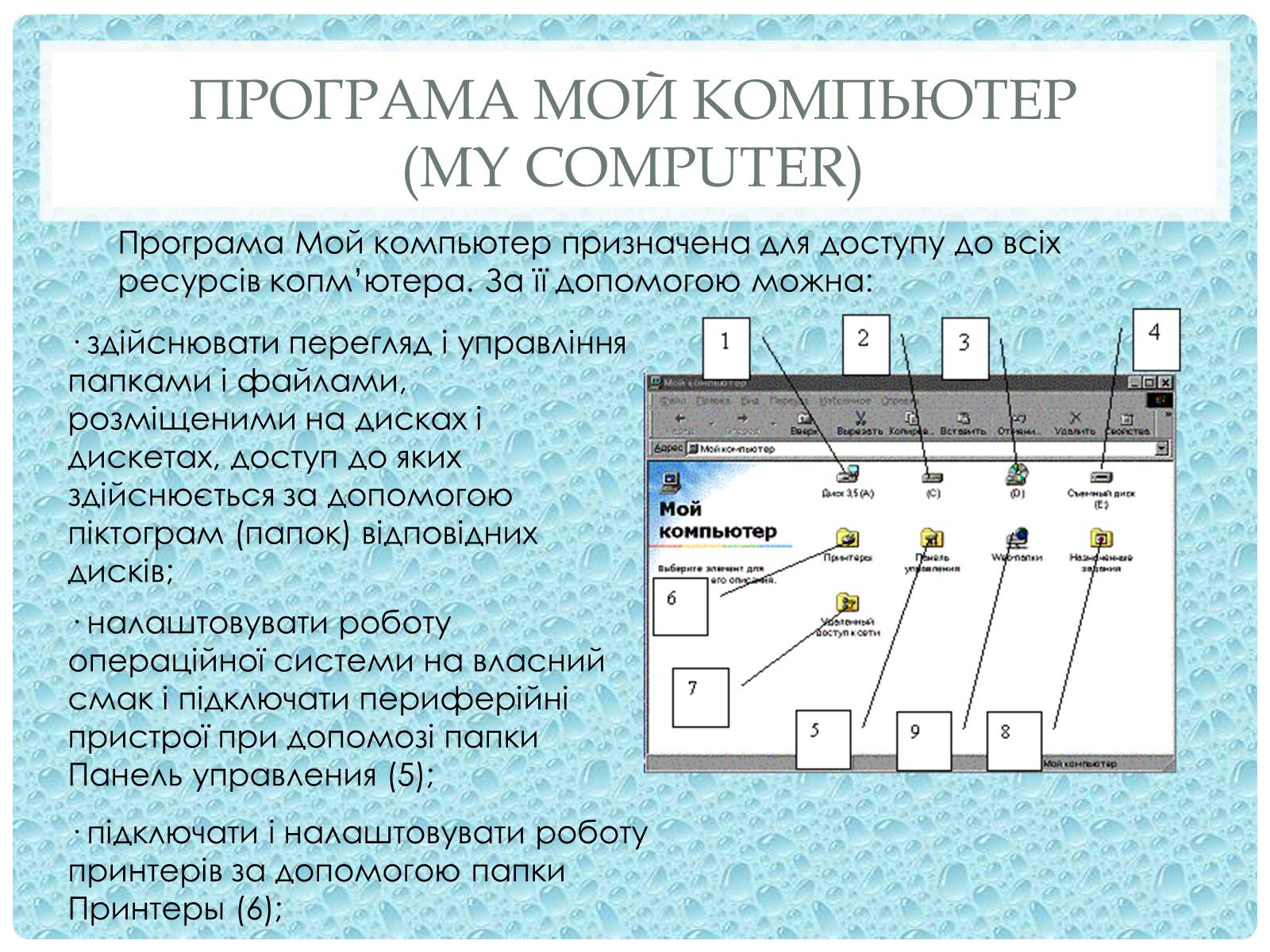 Презентація на тему «Робота з папками і текстовими файлами за допомогою вікна My Computer» - Слайд #2