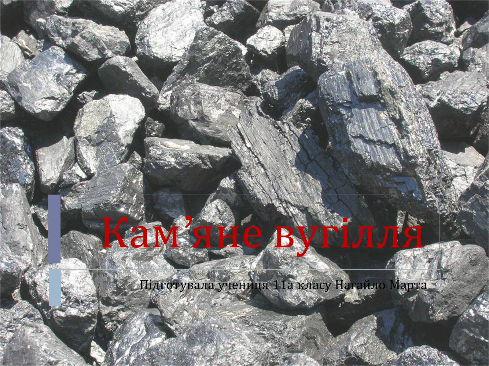 Презентація на тему «Кам’яне вугілля» (варіант 4) - Слайд #1