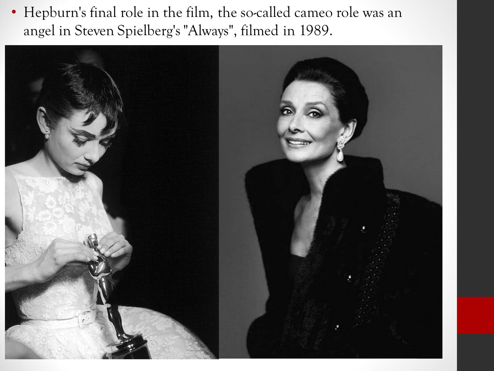 Презентація на тему «Audrey Hepburn» (варіант 1) - Слайд #7