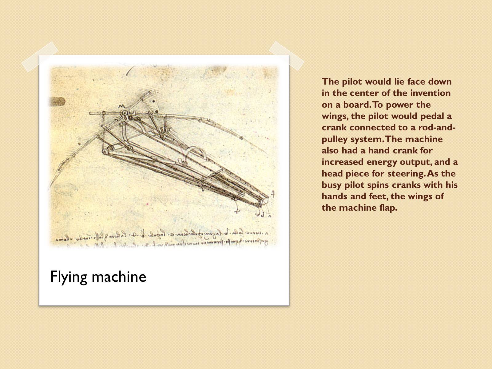 Презентація на тему «Leonardo’s inventions» - Слайд #6