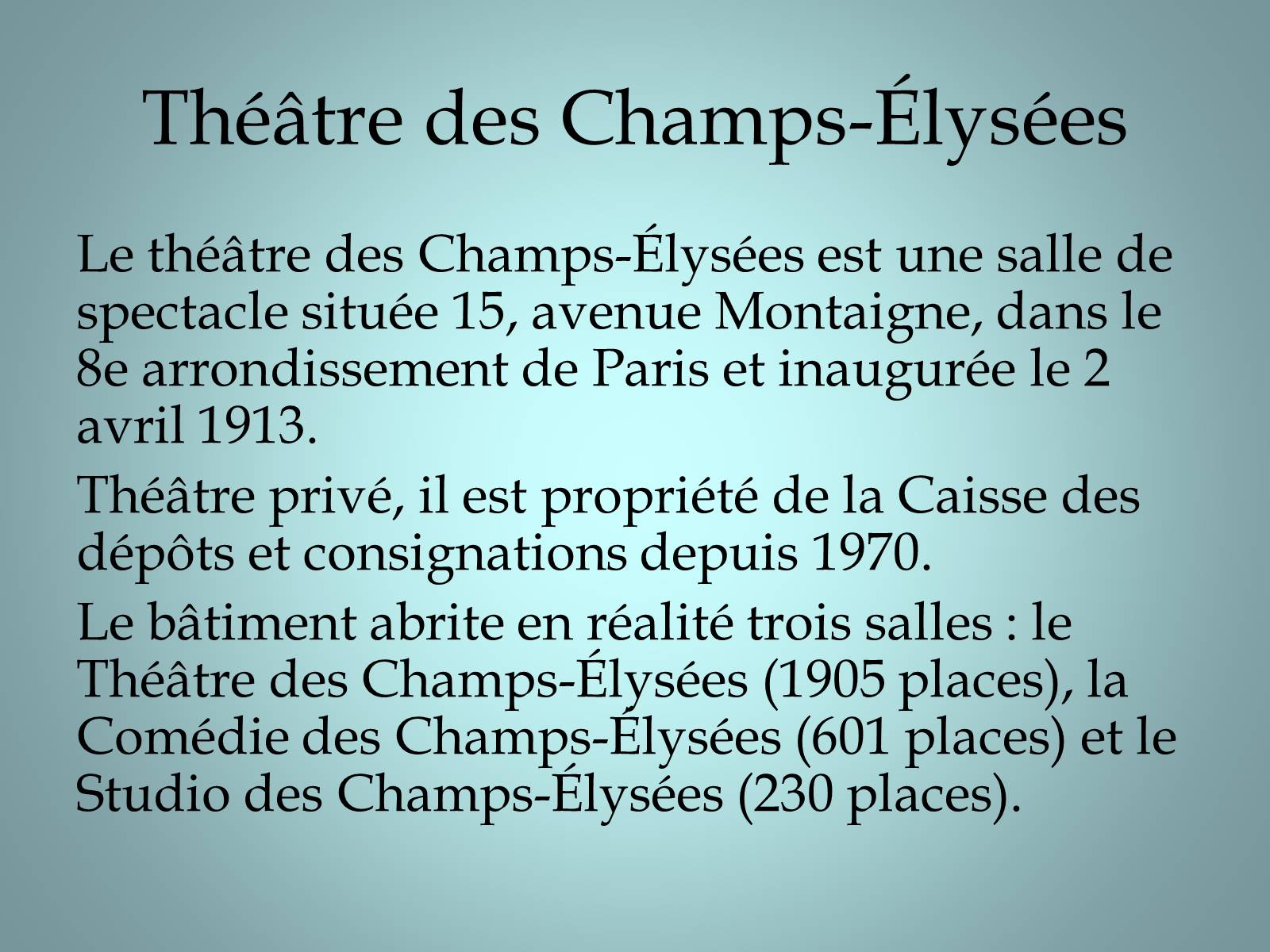 Презентація на тему «Theatre en France» - Слайд #8