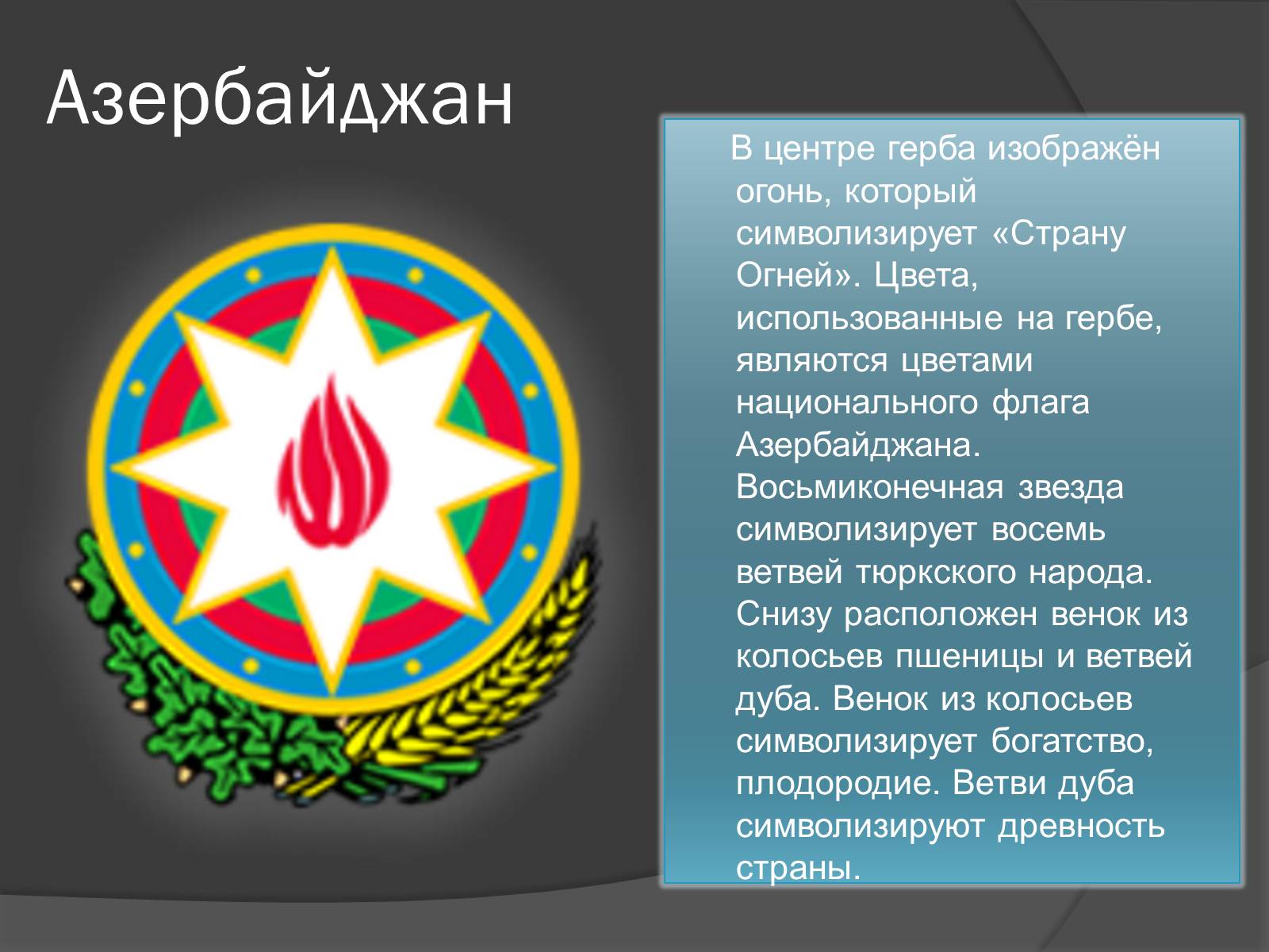 Восьмиконечная звезда на флаге Азербайджана