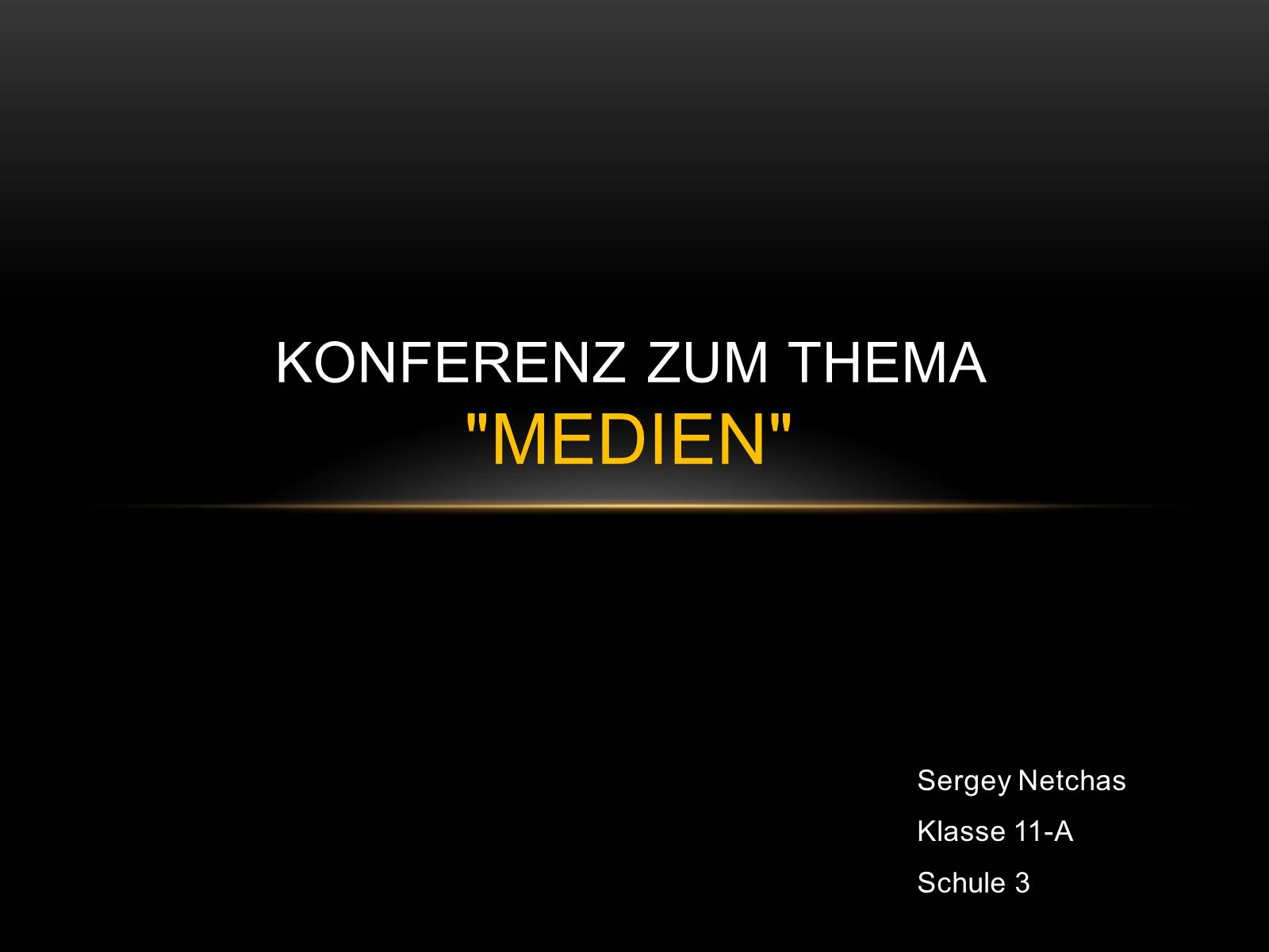 Презентація на тему «Konferenz zum Thema Medien» - Слайд #1