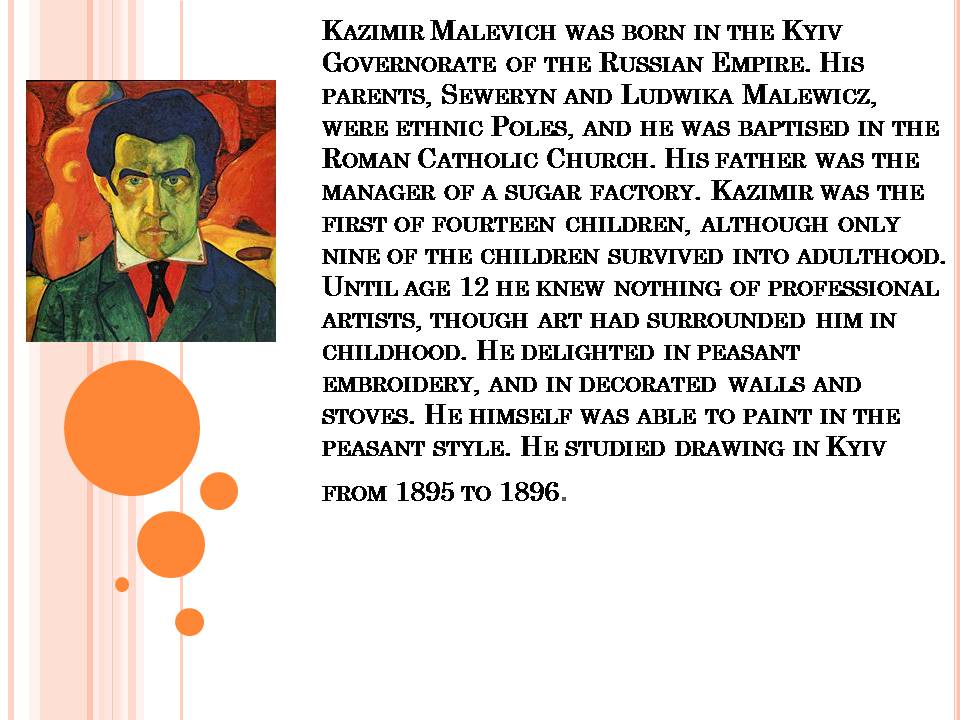 Презентація на тему «Kazimir Malevich» (варіант 3) - Слайд #2