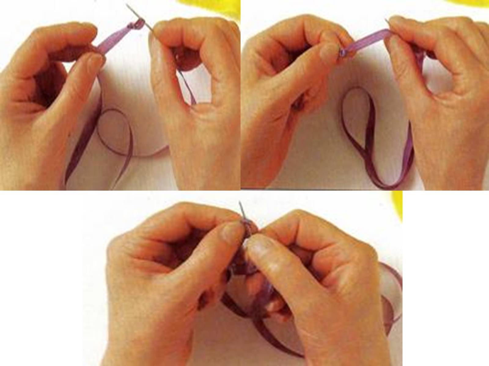 Как правильно завязывать нитку. Узелок на нитке. Завязывание узелка на конце нитки. Узелок после шитья. Завязывание узелка при вышивании лентой.