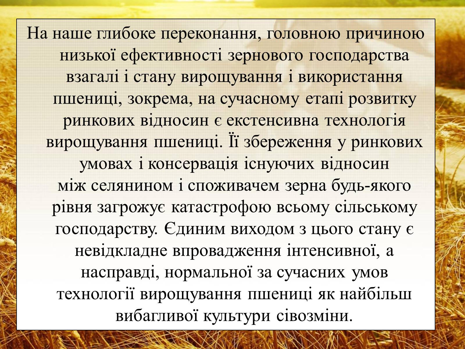 Презентація на тему «Вирощування еліти зернових культур України» - Слайд #16