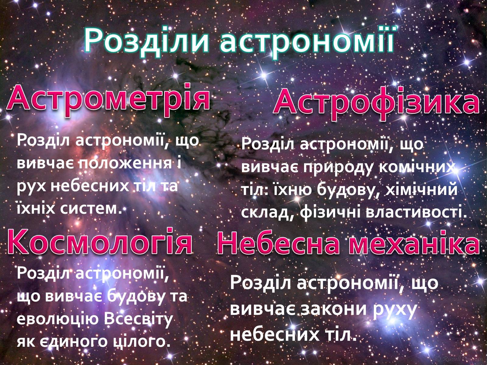 Презентація на тему Астрономія і астрологія. Значення астрономії в ...
