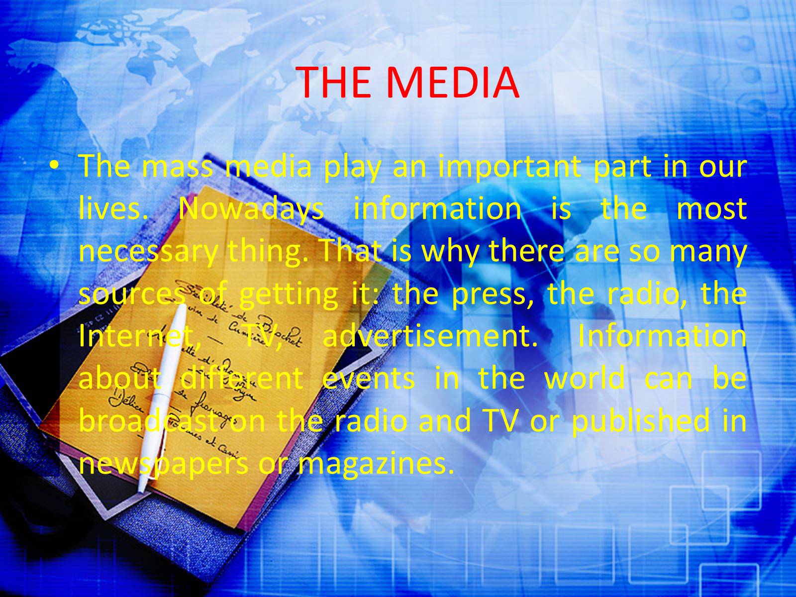 Презентація на тему «Media» - Слайд #2