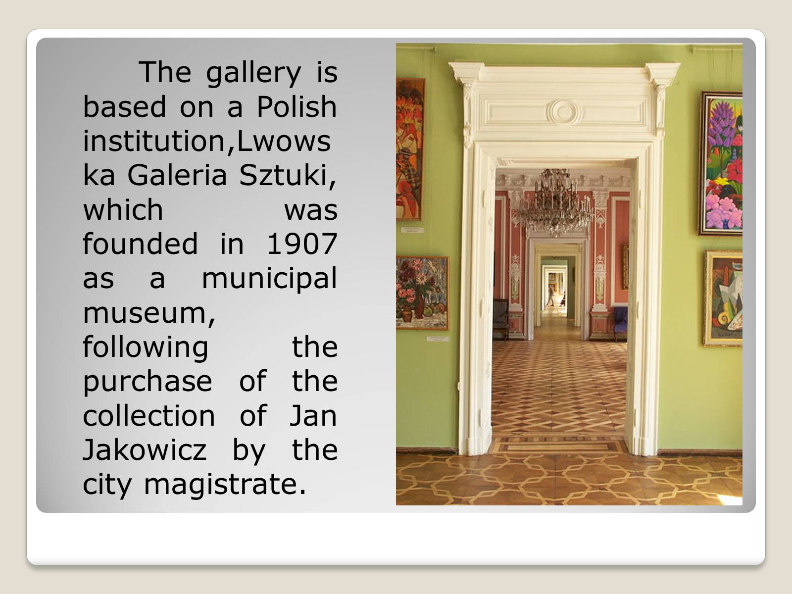 Презентація на тему «Lviv National Art Gallery» (варіант 1) - Слайд #3