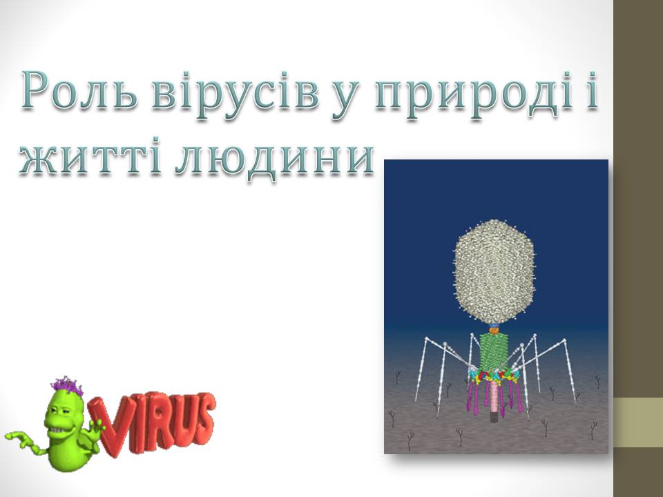 Презентація на тему «Роль вірусів у природі і житті людини» (варіант 2) - Слайд #1