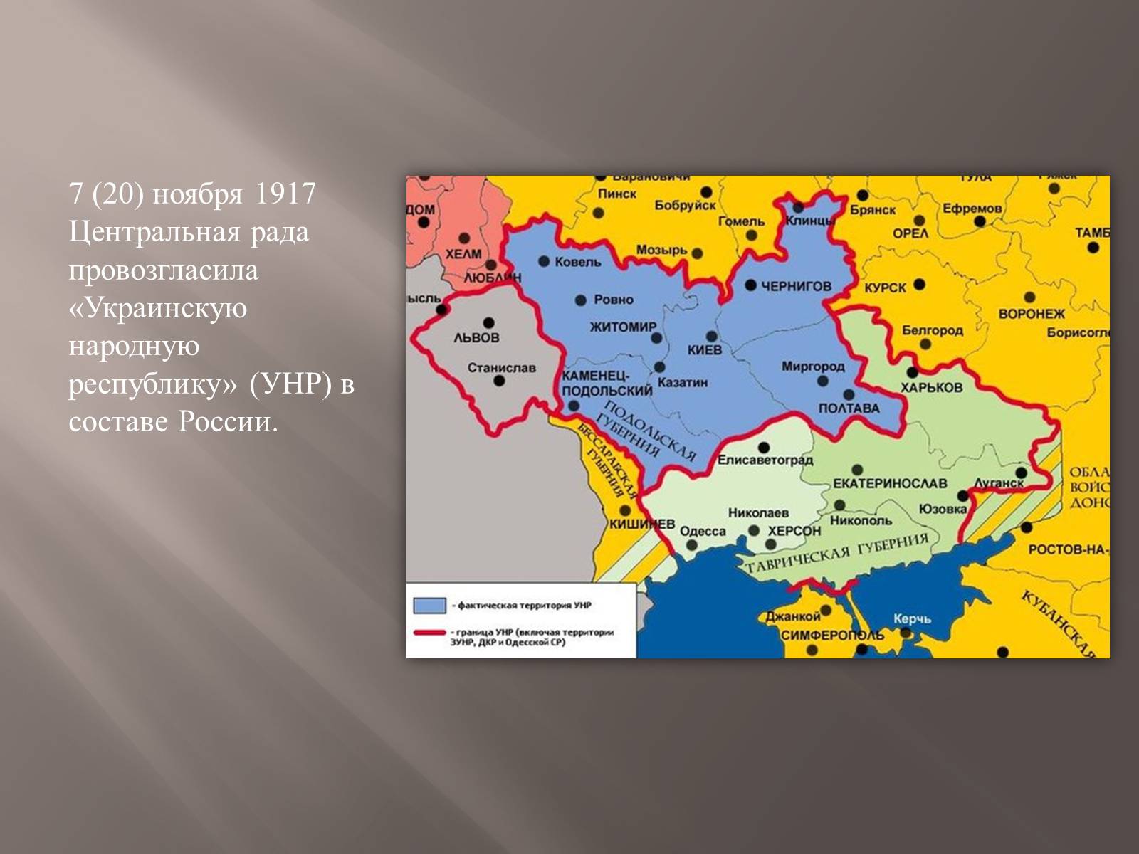 Презентація на тему «Украинская Народная Республика(УНР)» - Слайд #8