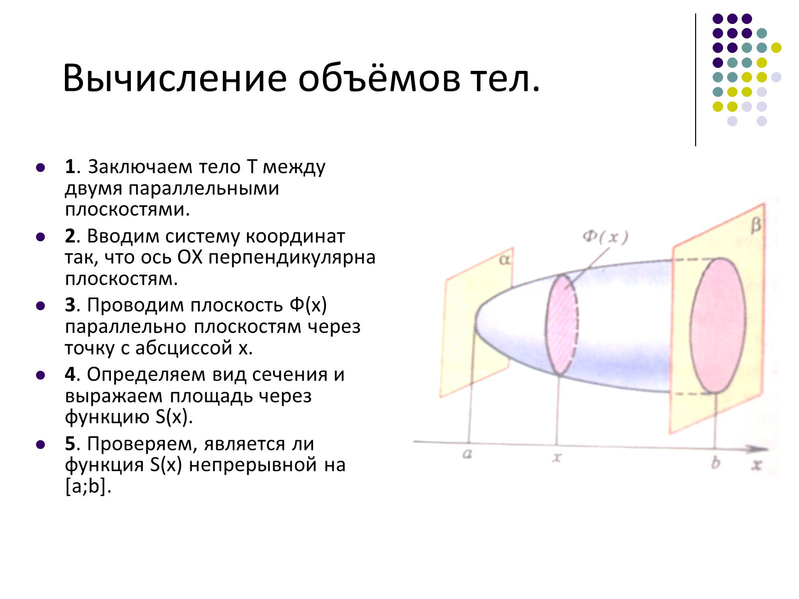 Презентація на тему «Вычисление объемов тел с помощью интеграла» - Слайд #4