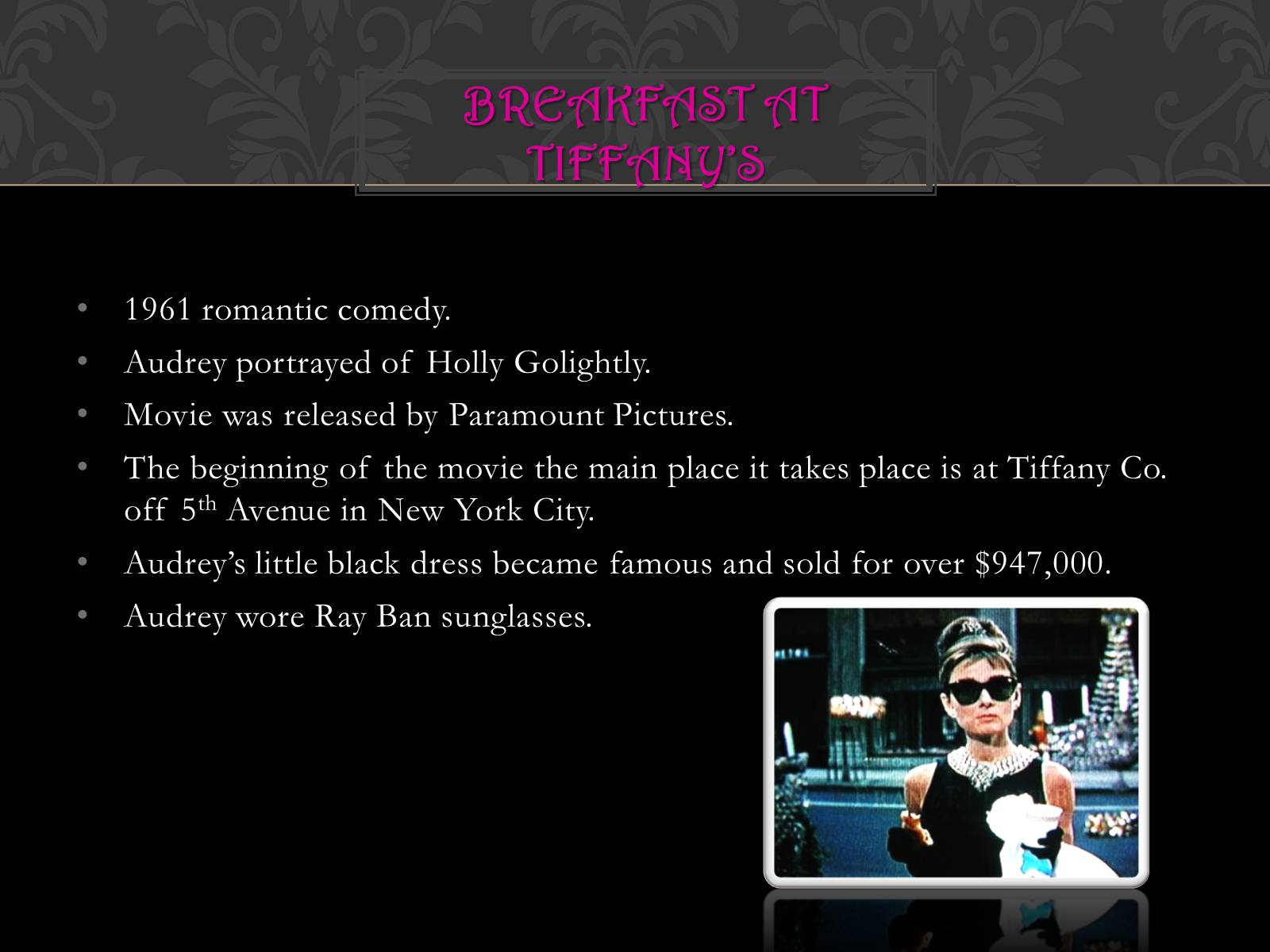 Презентація на тему «Audrey Hepburn» (варіант 2) - Слайд #4