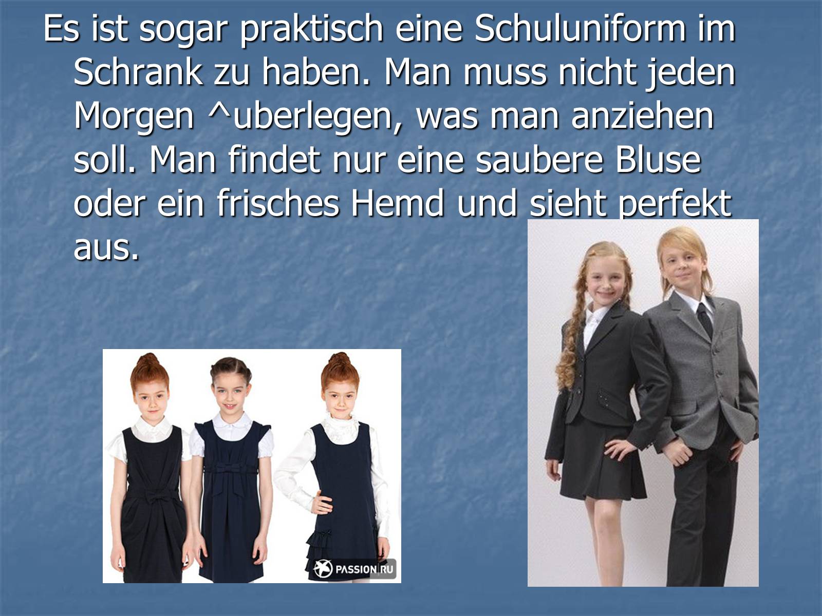 Презентація на тему «Schuluniform» - Слайд #2