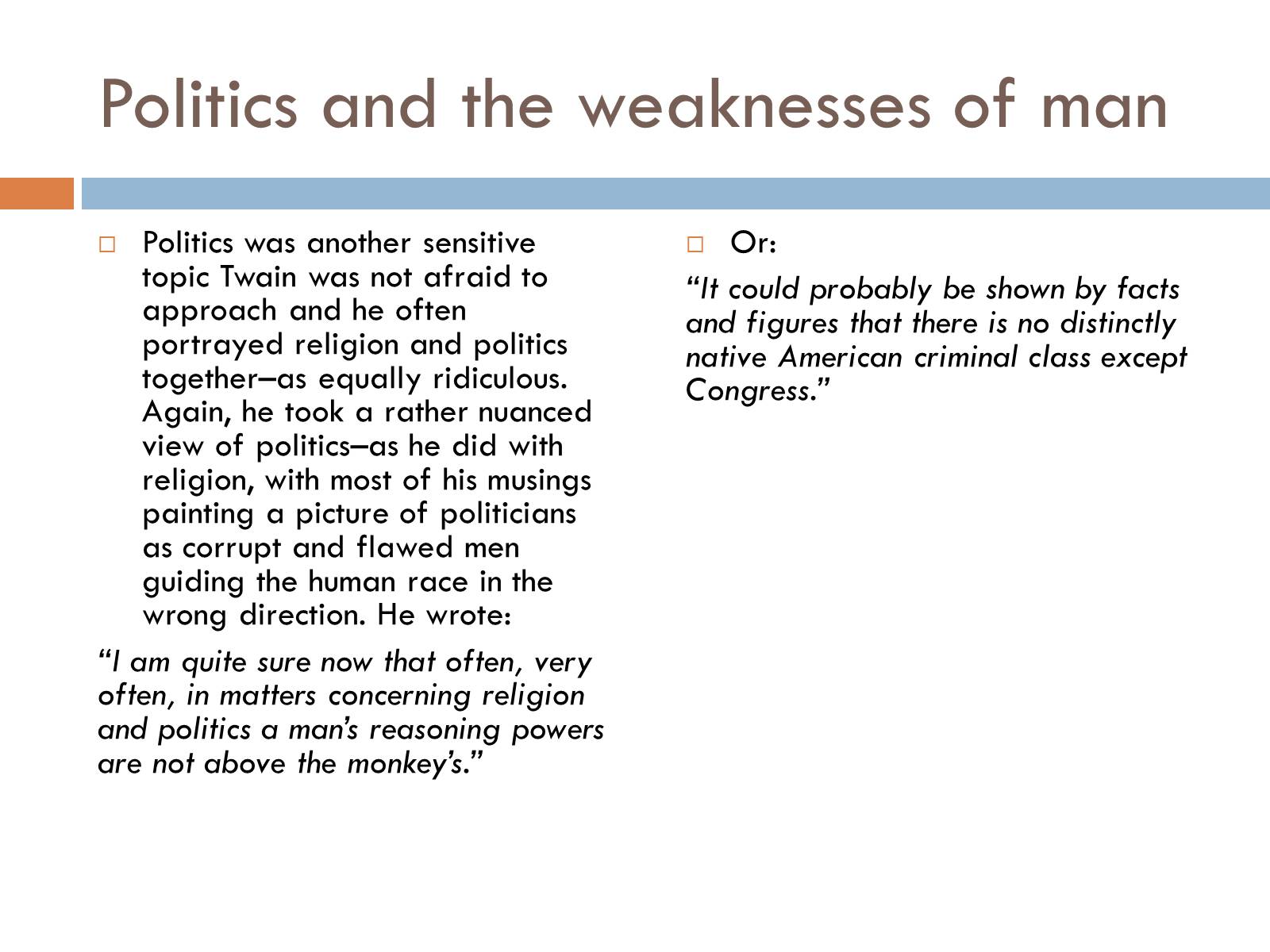 Презентація на тему «The religion and political views of Mark Twain» - Слайд #6