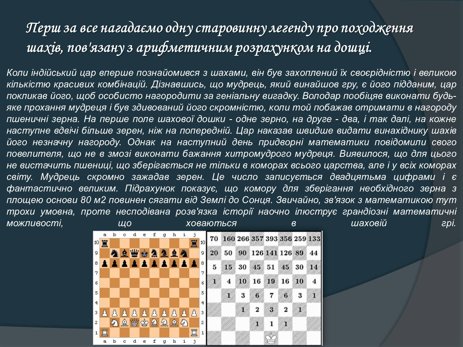 Презентація на тему «Математика та шахи» - Слайд #3