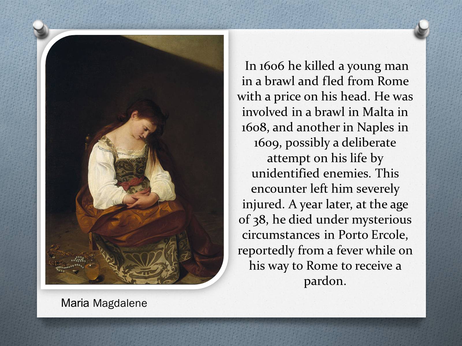 Презентація на тему «Michelangelo Merisi da Caravaggio» - Слайд #5