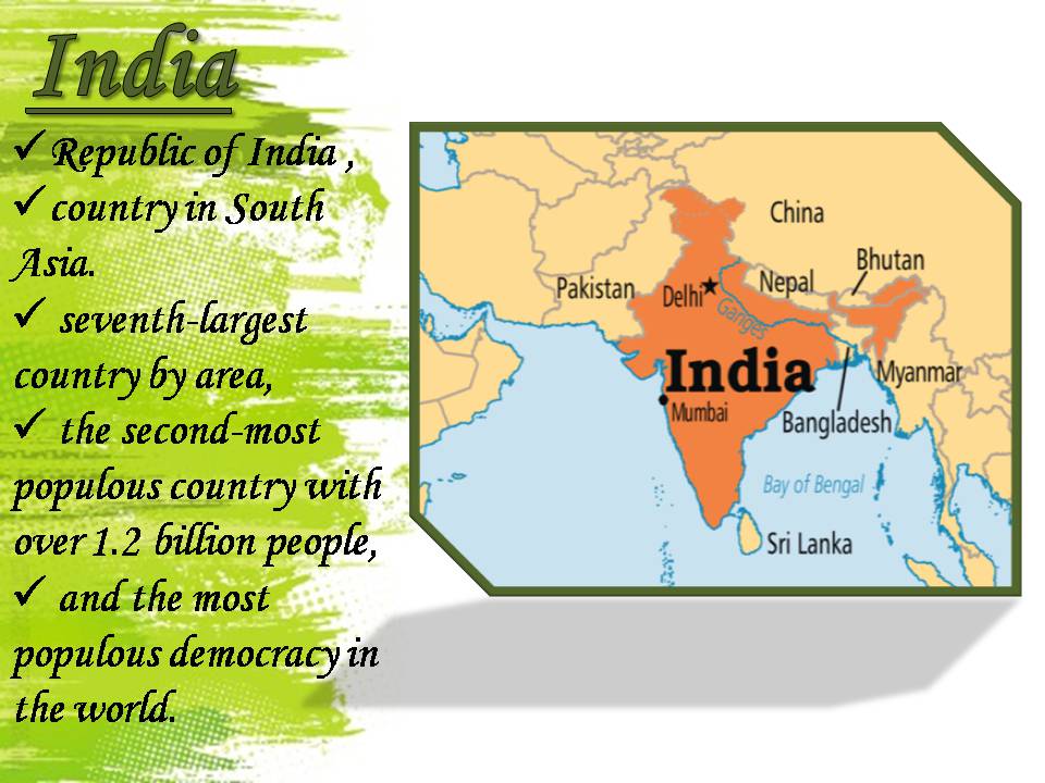 Презентація на тему «India» (варіант 3) - Слайд #2