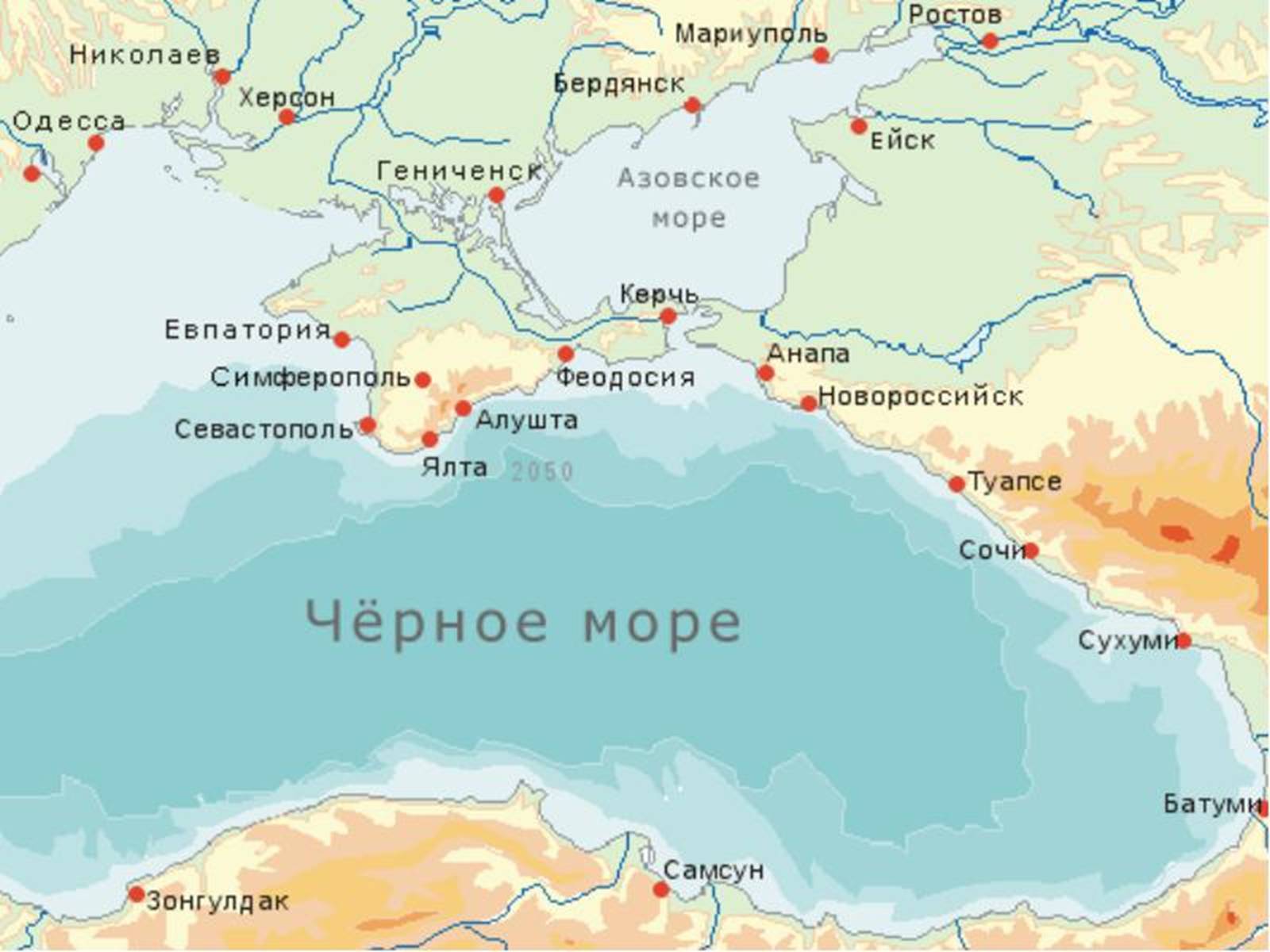 черное море побережье россии