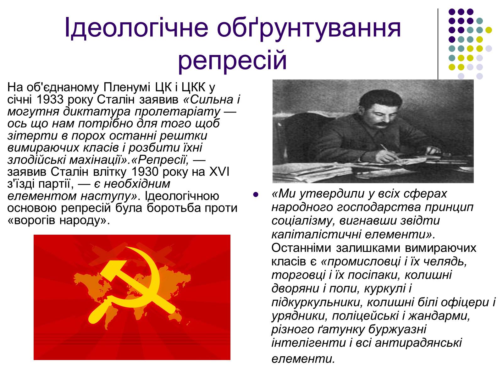 Презентація на тему «Сталінські репресії» (варіант 1) - Слайд #3